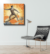 Surfing 1 08 Wrapped Canvas - Beyond T-shirts